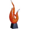 Trofeum szklane - ogień z etui GS-200-32