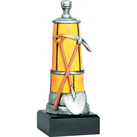 Figurka odlewana - górnictwo - lampa, młot i kilof - RFST2048