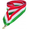 Wstążka do medalu - "Czerwono-biało-zielona" 11 mm - V8-R/W/GN