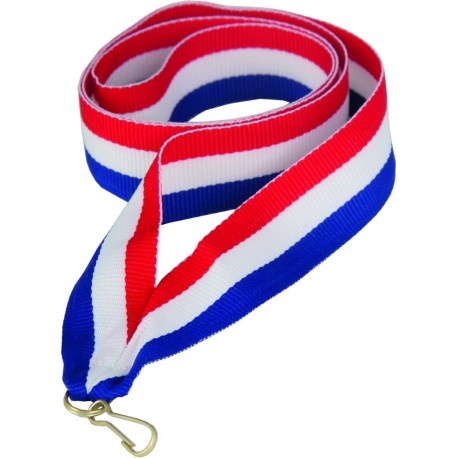 Wstążka do medalu - "Czerwony-biały-niebieski" 22 mm - V2-R/W/BL