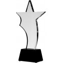 Trofeum szklane gwiazda z etui C035