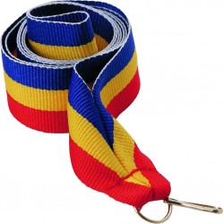 Wstążka do medalu - "Niebiesko-żółto-czerwony" 22 mm - V2-BL/Y/RD