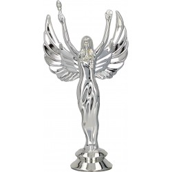 Figurka plastikowa "Anioł triumf" srebro - F20/S