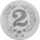 Emblemat samoprzylepny srebrny - PS1-A37/S