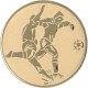 Emblemat samoprzylepny złoty - piłka nożna - D2-A2/G