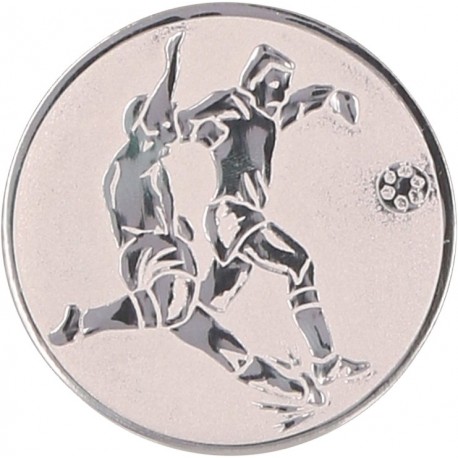 Emblemat samoprzylepny srebrny - piłka nożna - D1-A2/S