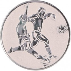 Emblemat samoprzylepny srebrny - piłka nożna - D2-A2/S