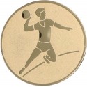 Emblemat samoprzylepny złoty - piłka ręczna - D1-A4