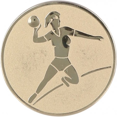 Emblemat samoprzylepny złoty - piłka ręczna - D1-A5