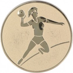 Emblemat samoprzylepny złoty - piłka ręczna - D2-A5