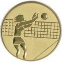 Emblemat samoprzylepny złoty - siatkówka - D1-A7