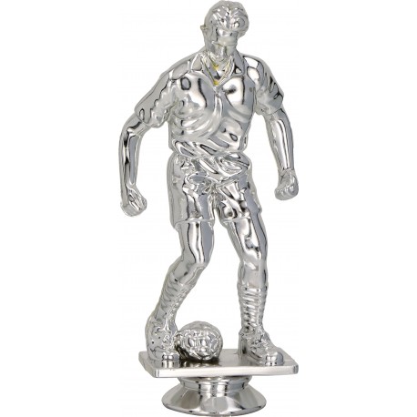 Figurka plastikowa "Piłkarz" srebrna - F24/S