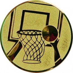 Emblemat samoprzylepny złoty - koszykówka - D1-A8/G