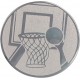 Emblemat samoprzylepny srebrny - koszykówka - D2-A8/S