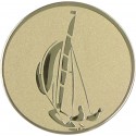 Emblemat samoprzylepny złoty - żeglarstwo - D1-A16