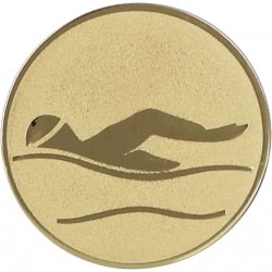Emblemat samoprzylepny złoty - pływanie - D2-A9/G