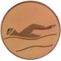 Emblemat samoprzylepny brązowy - pływanie - D2-A9/B