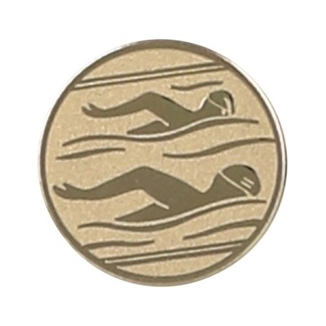 Emblemat samoprzylepny złoty - pływanie - D2-A10