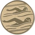 Emblemat samoprzylepny złoty - pływanie - D2-A10