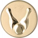 Emblemat samoprzylepny złoty - kręglarstwo- D2-A13