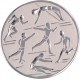 Emblemat samoprzylepny srebrny - lekkoatletyka - D1-A29/S