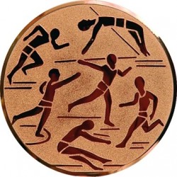 Emblemat samoprzylepny brązowy - lekkoatletyka - D1-A29/B