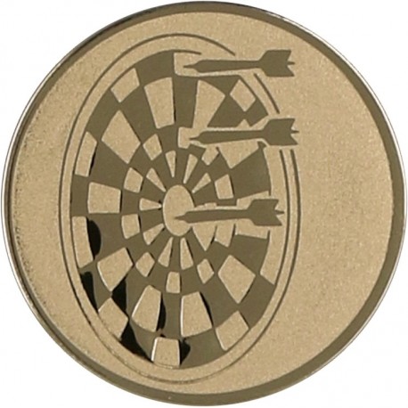 Emblemat samoprzylepny złoty - rzutki / dart - D2-A21