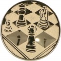 Emblemat samoprzylepny złoty - szachy - D1-A22