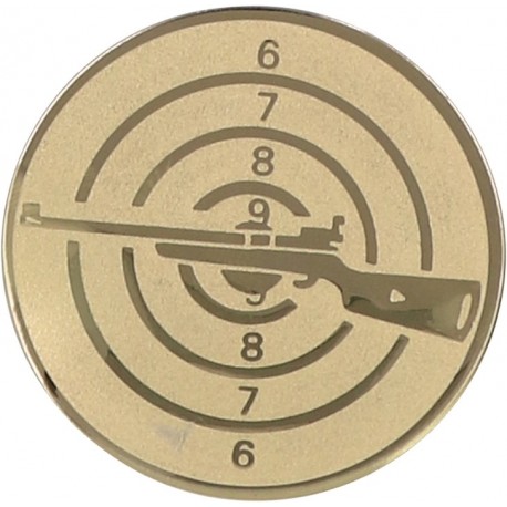 Emblemat samoprzylepny złoty - strzelectwo - D1-A50