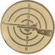 Emblemat samoprzylepny złoty - strzelectwo - D2-A50