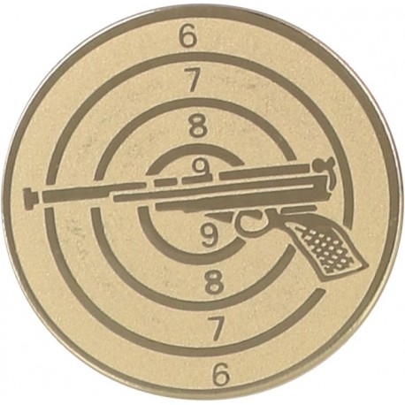 Emblemat samoprzylepny złoty - strzelectwo - D1-A51