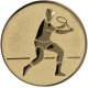 Emblemat samoprzylepny złoty - tenis ziemny - D1-A43