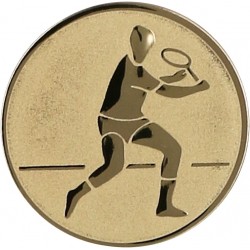 Emblemat samoprzylepny złoty - tenis ziemny - D1-A43