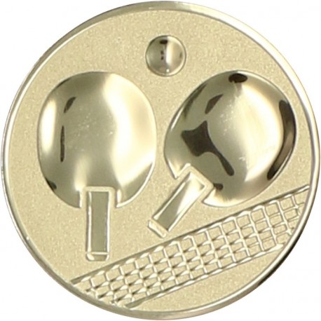 Emblemat samoprzylepny złoty - tenis stołowy - D1-A46/G