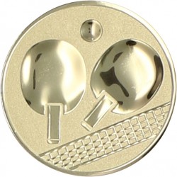 Emblemat samoprzylepny złoty - tenis stołowy - D2-A46/G