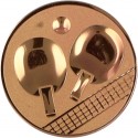 Emblemat samoprzylepny brązowy - tenis stołowy - D1-A46/B