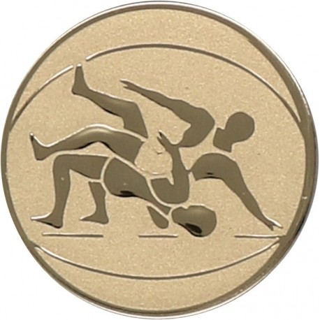 Emblemat samoprzylepny złoty - zapasy - D1-A61
