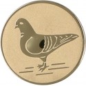 Emblemat samoprzylepny złoty - gołębiarstwo - D2-A64