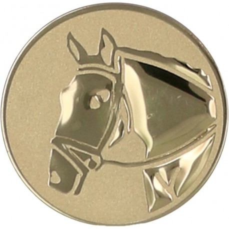 Emblemat samoprzylepny złoty - jeździectwo - D1-A71
