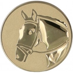 Emblemat samoprzylepny złoty - jeździectwo - D2-A71