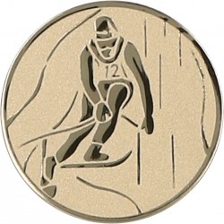 Emblemat samoprzylepny złoty - narciarstwo alpejskie - D1-A93/G