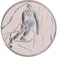 Emblemat samoprzylepny srebrny - narciarstwo alpejskie - D2-A93/S