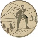 Emblemat samoprzylepny złoty - narciarstwo klasyczne - D2-A94/G