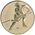 Emblemat samoprzylepny złoty - hokej na lodzie - D1-A106