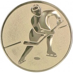 Emblemat samoprzylepny złoty - hokej na lodzie - D2-A106