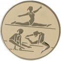 Emblemat samoprzylepny złoty - gimnastyka artystyczna - D1-A130