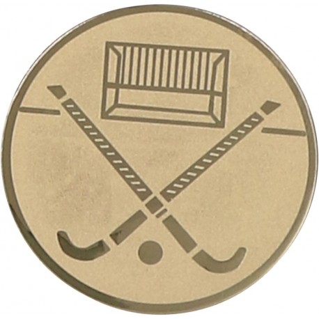 Emblemat samoprzylepny złoty - hokej na trawie - D1-A140