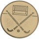 Emblemat samoprzylepny złoty - hokej na trawie - D2-A140