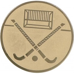 Emblemat samoprzylepny złoty - hokej na trawie - D2-A140