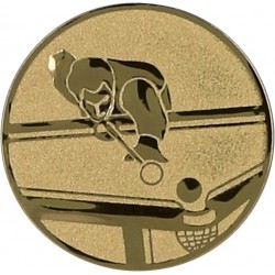 Emblemat samoprzylepny złoty - bilard - D1-A98